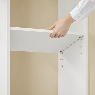 SoBuy Bücherregal Schmal für Nische & kleine Räume Weiß 28×50×170 cm STR15-W