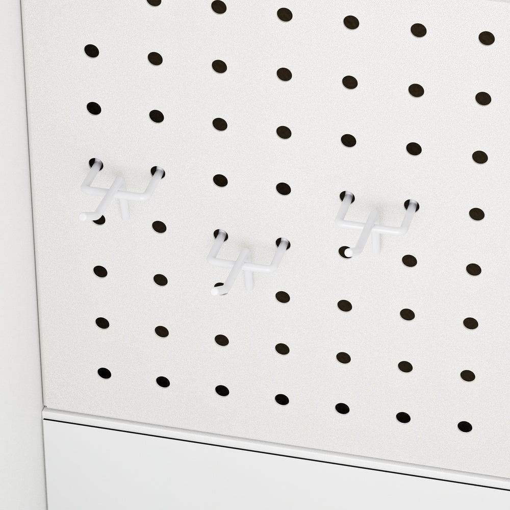 SoBuy | Wand Bücherregal | Wandschrank Weiß hängend mit offenen Fächern | Weiß | STR16-W