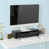 SoBuy | Monitorerhöhung | Monitorständer mit Schubladen | Schwarz | BBF02-SCH