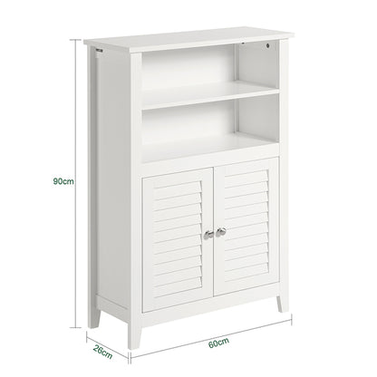 SoBuy | Badkommode | Badzimmerschrank | Flurschrank Weiß | BZR13-W