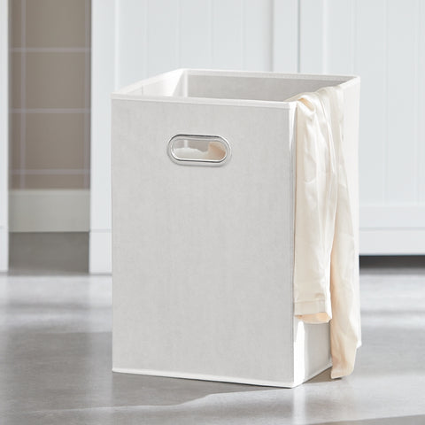 SoBuy | Wäscheschrank mit 2 Wäschesäcke | Wäschesammler | Wäschekorb Weiß | BZR33-W