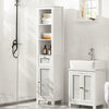 Sobuy | Koupelna vysoká skříňka Koupelnová skříňka | Koupelna bílá | BZR36-W
