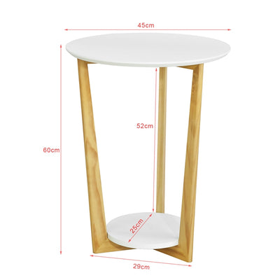 SoBuy | Beistelltisch | Balkontisch | Couchtisch | Weiß | FBT52-WN