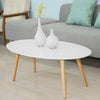 Sobuy | SoftIsche Wood | SALON TABLE | Konferenční stolek bílý | FBT61-W