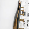 SoBuy | Design Wandgarderobe mit 5 Keiderhaken | Flurgarderobe Bambus | FHK16