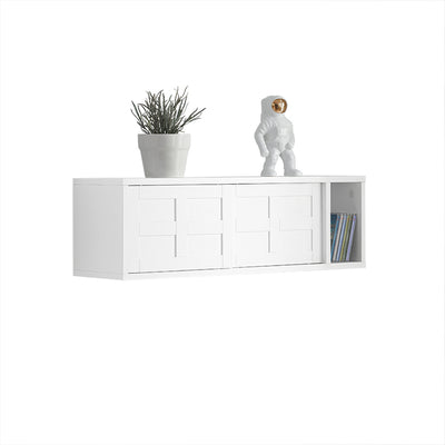 SoBuy | Wandgarderobe | Hängeregal | Flurgarderobe Weiß | FHK18-W