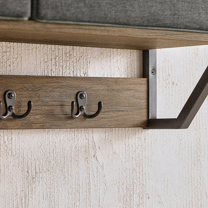 SoBuy | Wandgarderobe | Hängeregal | Flurgarderobe vintage | FHK26-N