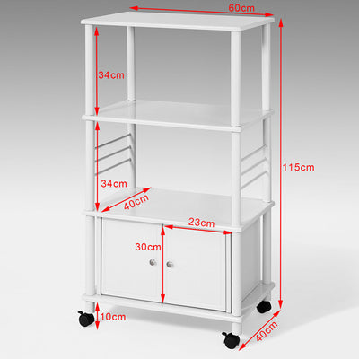 SoBuy | Mikrowellenschrank | Küchenschrank | Mehrzweckschrank Weiß | FRG12-W