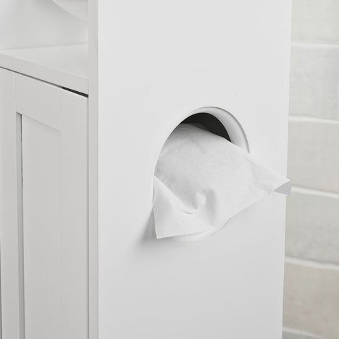 Sobuy | Držák toaletního papíru | Skladování toaletního papíru | Koupelna bílá | FRG135-W
