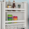 SoBuy | Küchenregal Weiß | Gewürzregal mit 2 Ablagen | Hängeregal für Kühlschrank | FRG149-W