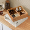 Sobuy | Kávová kapsle krabice | Úložný box | Schubladenbox Bamboo | FRG179 WN
