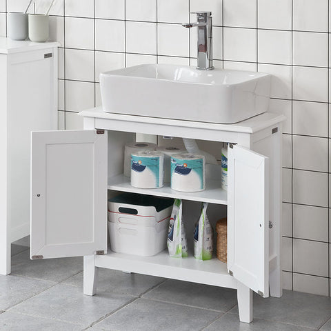 Sobuy | Umyvadlo bílé | Koupelnová skříňka | Landhaus | FRG202-W