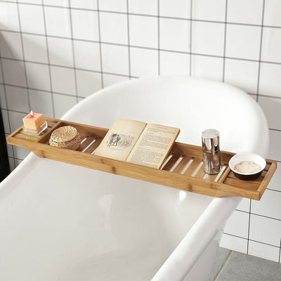 wannenablage bambus SoBuy | 80cm Lang Badewannenablage