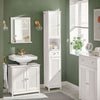 Sobuy | Koupelna vysoká skříňka Koupelnová skříňka | Koupelna bílá | FRG236-W