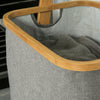 SoBuy | Handtuchleiter | Wäschebeutel | Bambus | FRG263-N