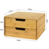 SoBuy | Kaffeekapsel Box | Aufbewahrungsbox | Schubladenbox Bambus | FRG82-N