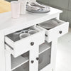SoBuy | Sideboard Küche | Küchenschrank | Konsolentisch Weiß | FSB05-W