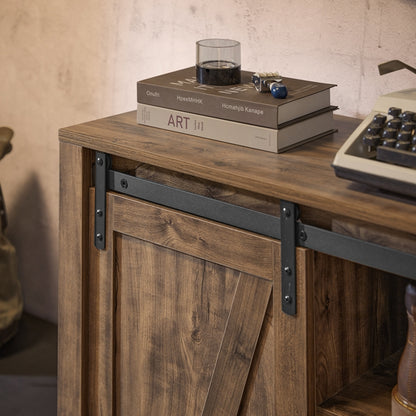 SoBuy | Sideboard mit Schiebetür | Kommode | Schuhschrank | Flurschrank | FSB59-N