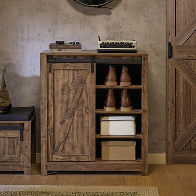 SoBuy | Sideboard mit Schiebetür | Kommode | Schuhschrank | Flurschrank | FSB59-N