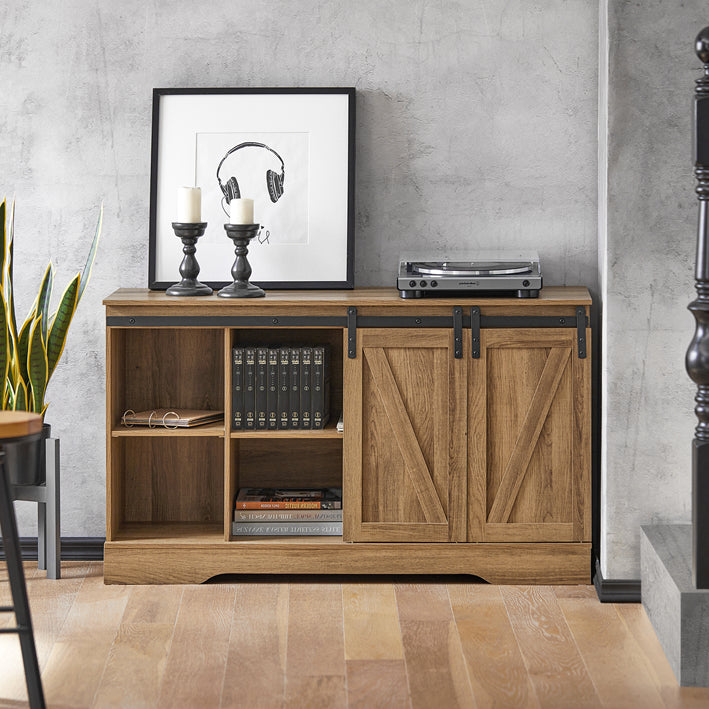 Sobuy SoBuy Sideboard mit Schiebetür Kommode TV-Schrank Flurschrank FSB60-BR