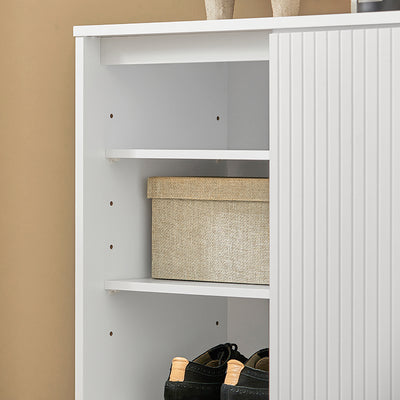 SoBuy | Schuhschrank | Sideboard | Flurschrank | Kommode | Küchenschrank | FSB62-W