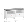 Sobuy | Cloakroom Bench | Sedadlo | Rostlinná lavice | Boty Bench White | FSR106-W