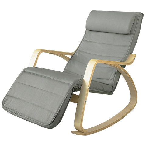 Sobuy | Swing Chair | Stále židle | Swinging křeslo šedá | FST18 dg