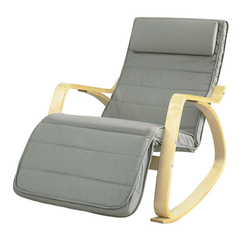 Sobuy | Swing Chair | Stále židle | Swinging křeslo šedá | FST16 dg