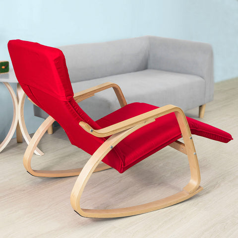 Sobuy | Swing Chair | Stále židle | Schwingessel Red | FST16-R