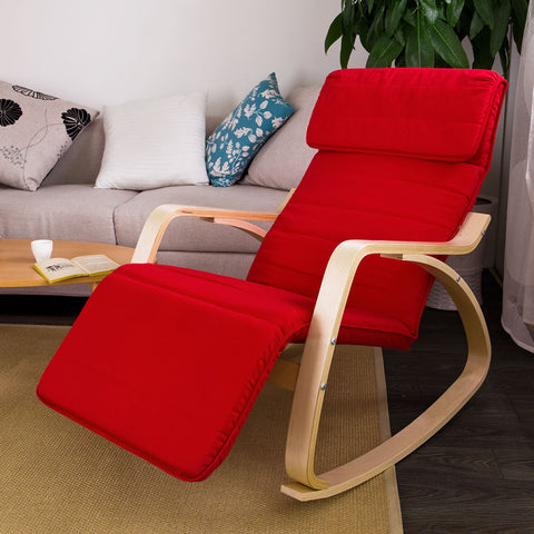 Sobuy | Swing Chair | Stále židle | Schwingessel Red | FST16-R