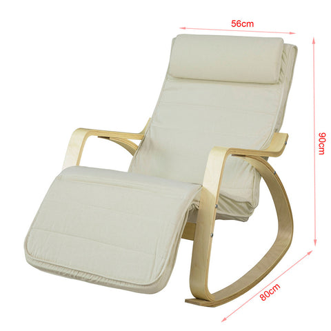 Sobuy | Swing Chair | Stále židle | Swing křeslo bílé | FST16-W