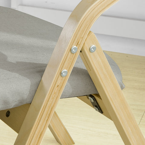 Sobuy | Skládací židle | Kuchyňská židle L židle pro děti Světle šedá | FST40-HG
