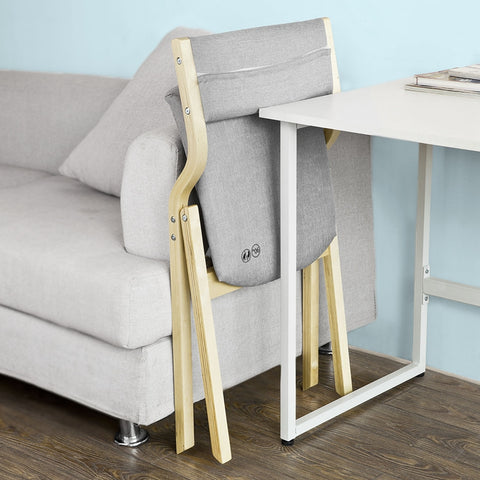 Sobuy | Skládací židle | Kuchyňská židle L židle pro děti Světle šedá | FST40-HG