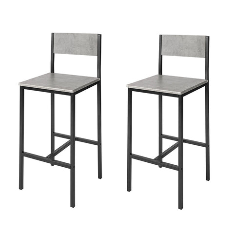 Sobuy | Bar Chair 2 Set | Tresen Stolička | Výška sedadla 67 cm | Kov | FST53 HGX2