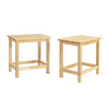 Sobuy | 2 Nastavit židle jídelny | Kuchyňské židle | Gumové dřevo | FST91-NX2