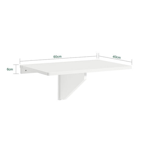 Sobuy | Skládací kuchyně zeď | Skládací stěna stolu | Nástěnný stůl bílý | FWT03-W