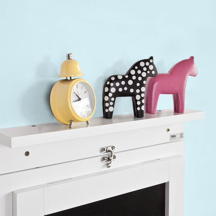 SoBuy | Wandtisch klappbar | Wandtisch mit Küchen Tafel | Klapptisch Weiß | FWT20-W