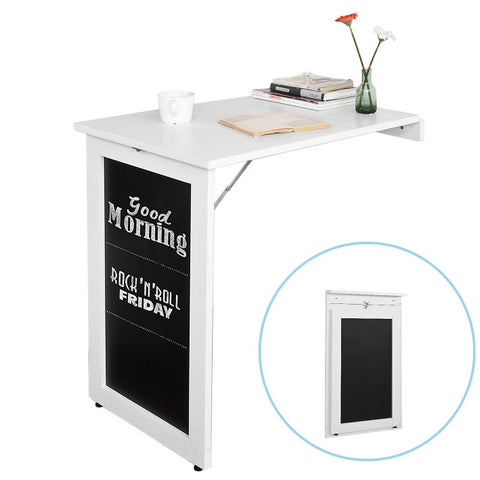 SoBuy | Wandtisch klappbar | Wandtisch mit Küchen Tafel | Klapptisch Weiß | FWT20-W