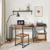 SoBuy | Schreibtisch mit Stuhl | Computertisch | Arbeitstisch | Büromöbel | FWT60-N