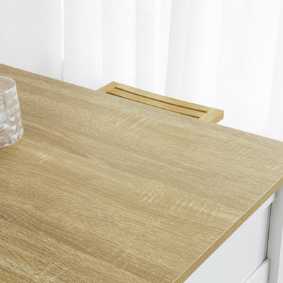 SoBuy | Bartisch | Kücheninsel | Küchentisch | weiß-Natur | FWT64-WN
