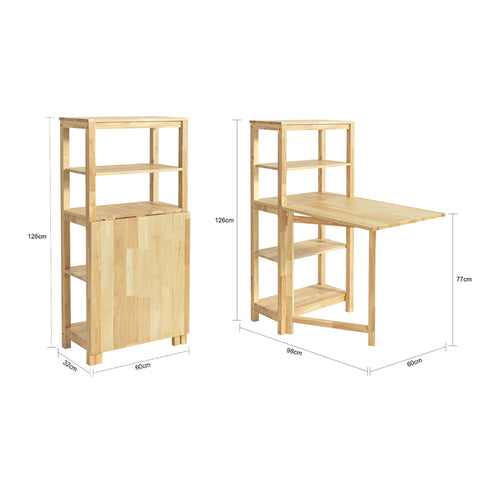 SoBuy | Klappbarer Esszimmertisch | Küchentisch | Holztisch | FWT70-N