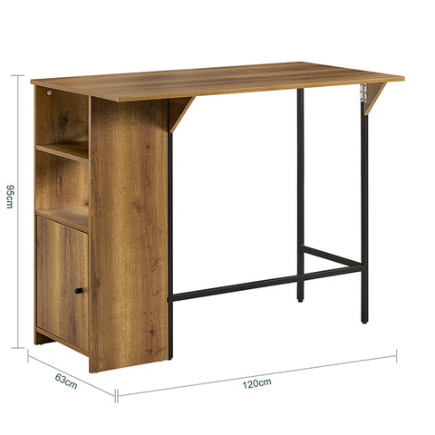 Sobuy | Bartisch | Stojící stůl | Kuchyňský stůl | Jídelní stůl průmyslový design | FWT98-PF
