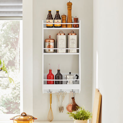 SoBuy | Küchenregal | Gewürzregal | Hängeregal | KCR12-W