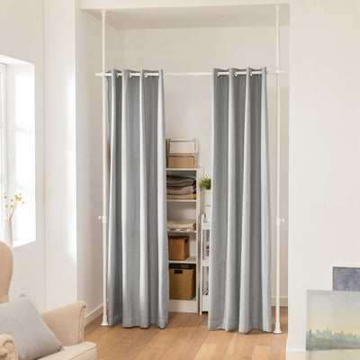 SoBuy | Teleskopvorhang | Sonnenschutz | verstellbares Verdunkelungsvorhang | KLS12-HG
