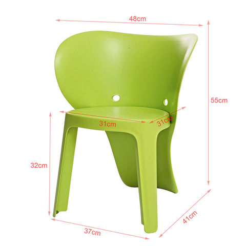Sobuy | Dětská židle s Backrest | Stühlchen | Výška sedadla 32 cm | Elephant Green | KMB12-GRX2