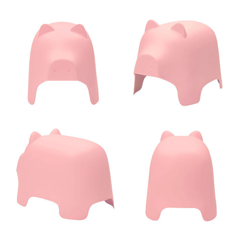 SoBuy | Kindehocker | Tierhocker | Schweindesign | Pink | KMB14-P