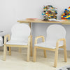 Sobuy | 2 Nastavit dětskou židli | Stühlchen Výška nastavitelná | Bílá | KMB24 WX2