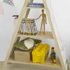 SoBuy | Tipi Kinderregal mit 3 Aufbewahrungsfächer und 6 Tasche | Spielzeugregal | KMB30-WN