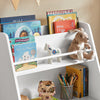 SoBuy | Kinderbücherregal | Spielzeugregal | Aufbewahrungsregal für Kinder | KMB34-W
