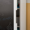 SoBuy | Kinderregal mit Tafel | Aufbewahrungsschrank | Kinderzimmer | KMB43-W